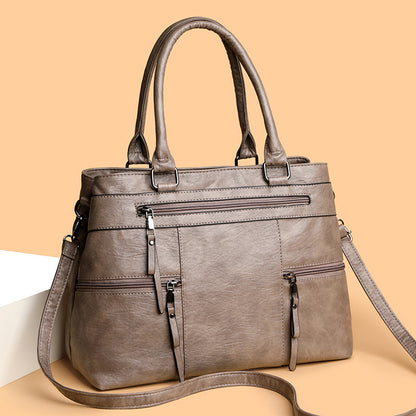 Temperament Wild Advanced Texture Handbag Soft Leather Commuter Shoulder Messenger Bag