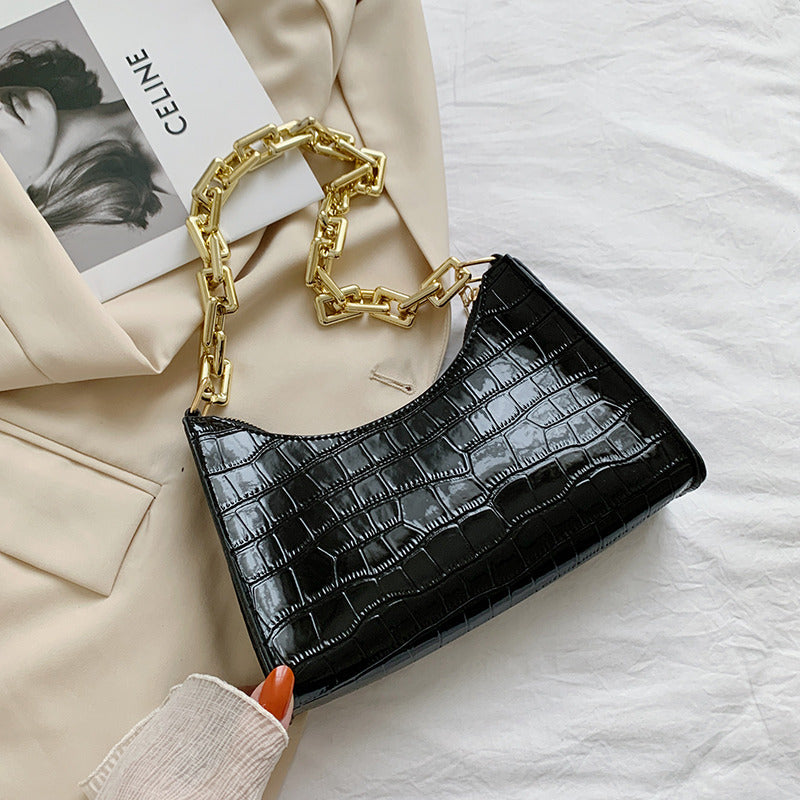 Underarm Bag Texture Chain Women's One-shoulder