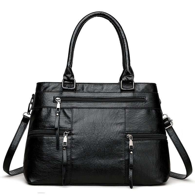 Temperament Wild Advanced Texture Handbag Soft Leather Commuter Shoulder Messenger Bag